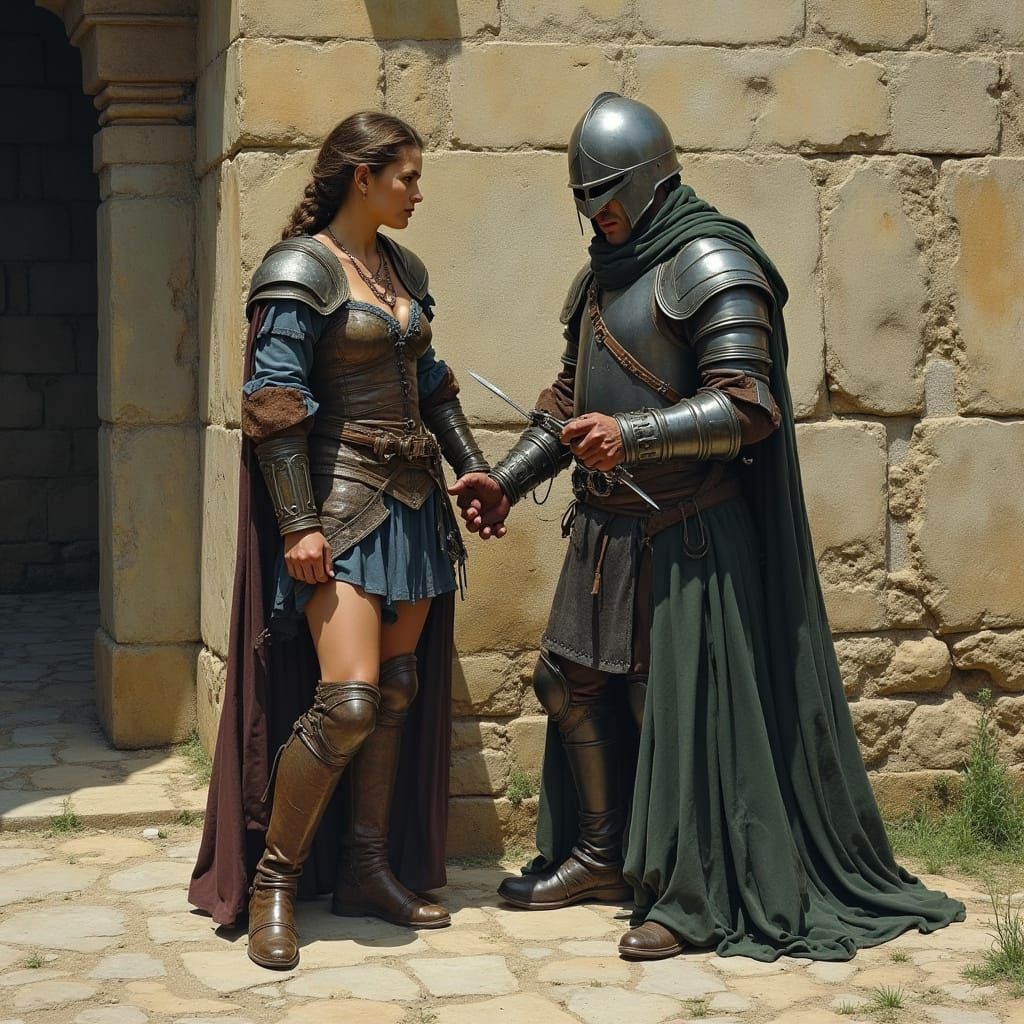 Medieval Ambush on a City Wall