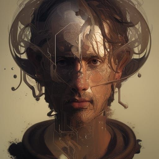 Detailed Portrait with Dynamic Lighting