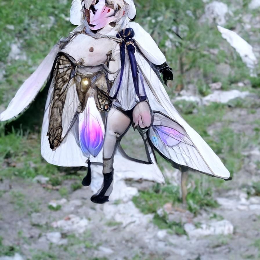 Twilight Cleric: Femboy Moth Fairy Character
