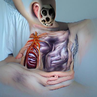 Hyperrealistic Spooky Image of Internal Entity