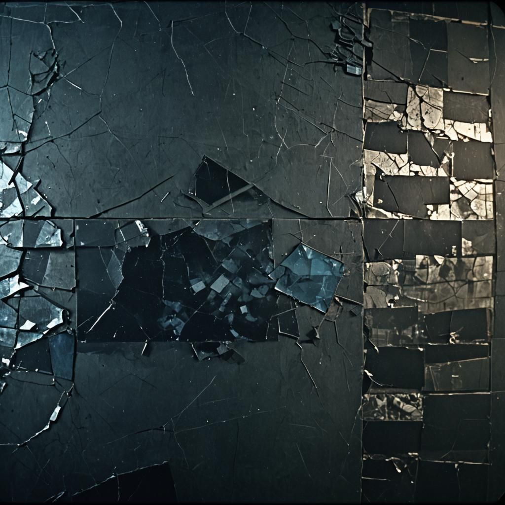 Cracked Phone Screen Displaying Unanswered Messages