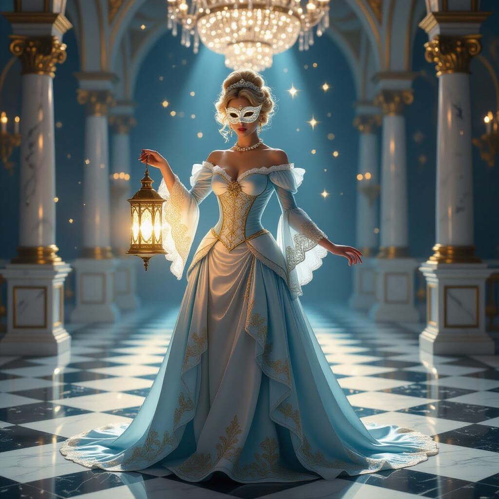 Victorian Noblewoman at Celestial Masquerade