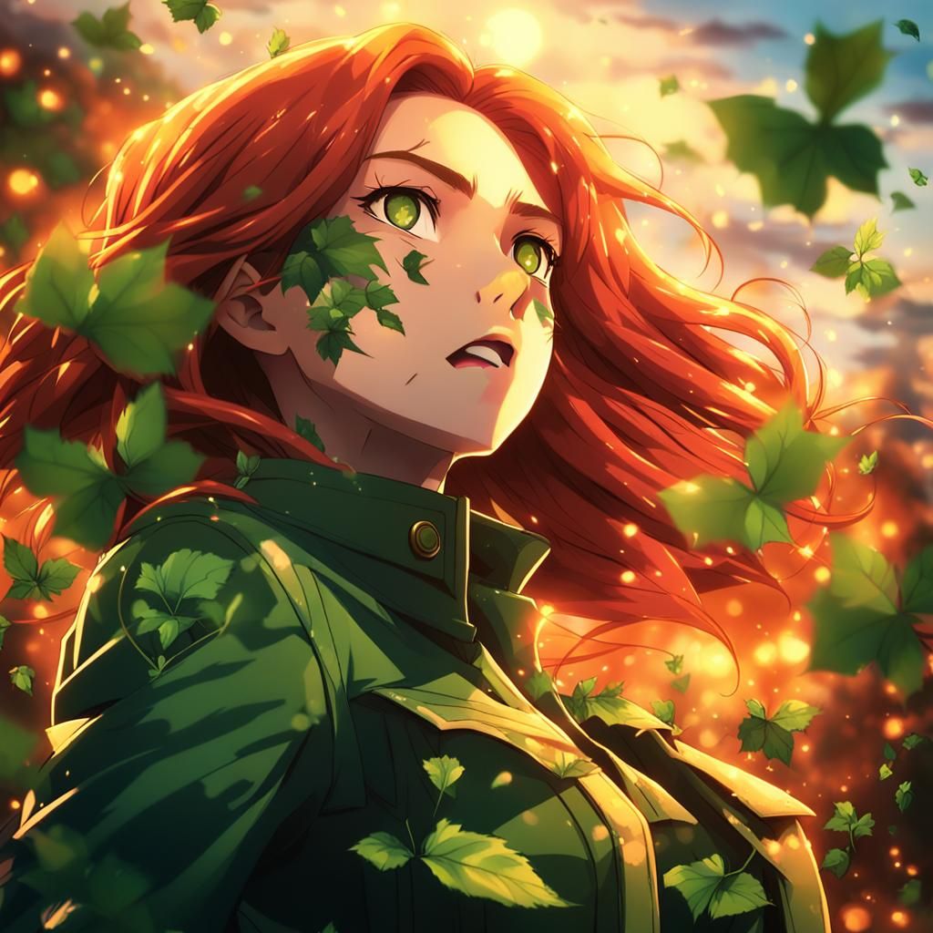 Poison Ivy in Attack on Titan Anime Style