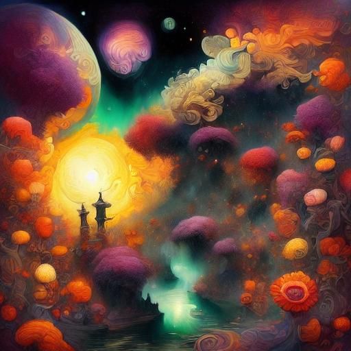 Celestial Stardust Being Longs for Earth