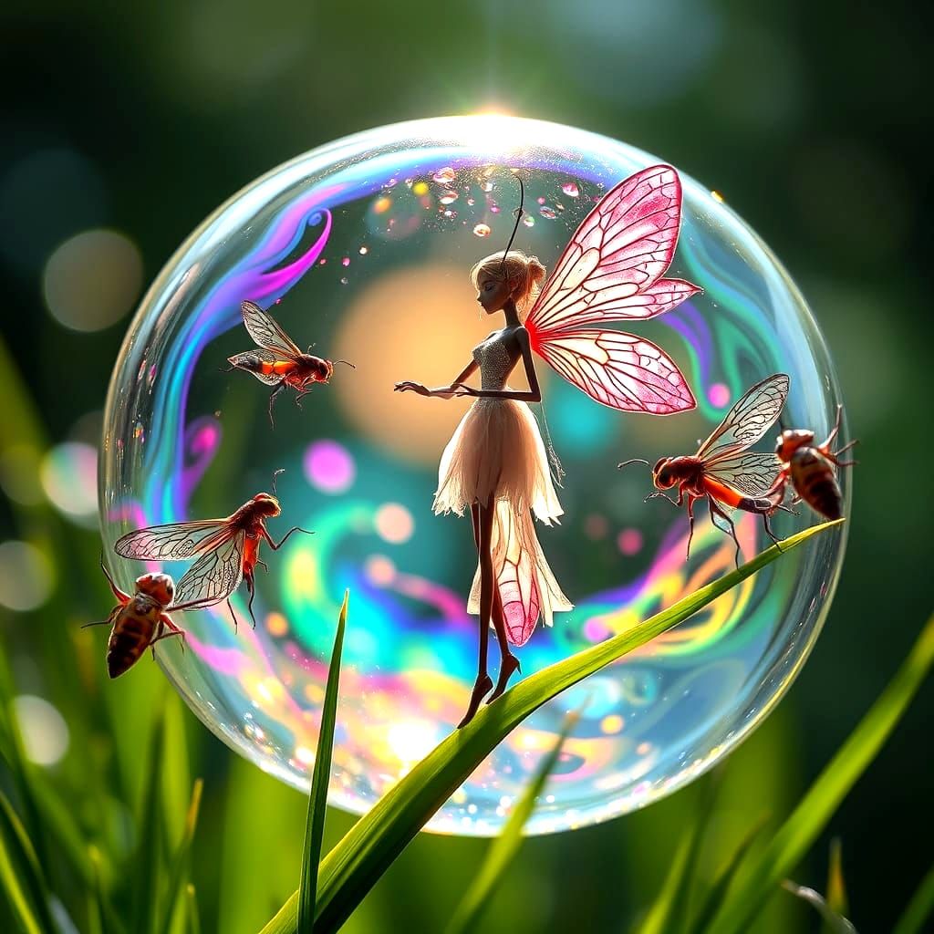 Stick Fairy in Microscopic Fractal World