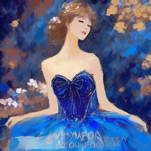 Impressionist Anime Ballerina in Motion