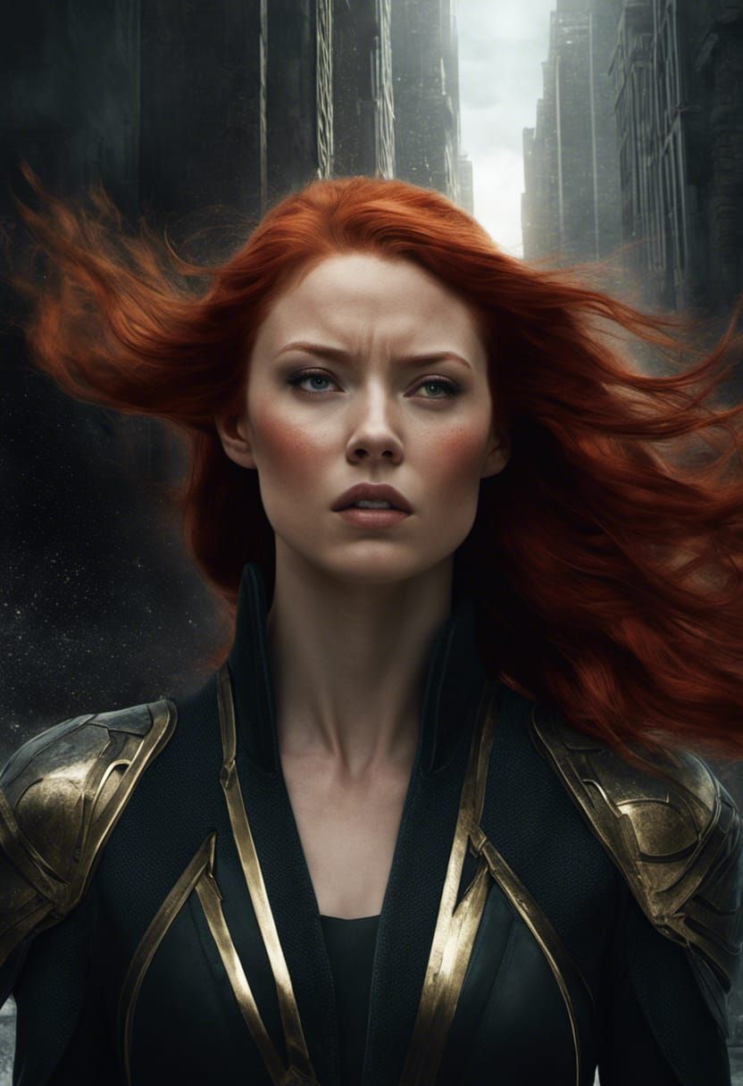 Jean Grey Turns to Dust: Apocalyptic Portrait