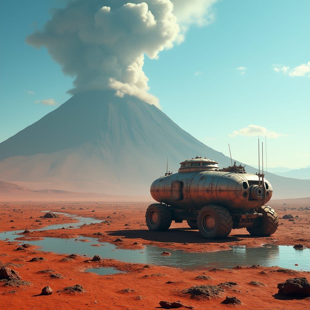 Mars Time Machine Odyssey in Epic Cinematic Style