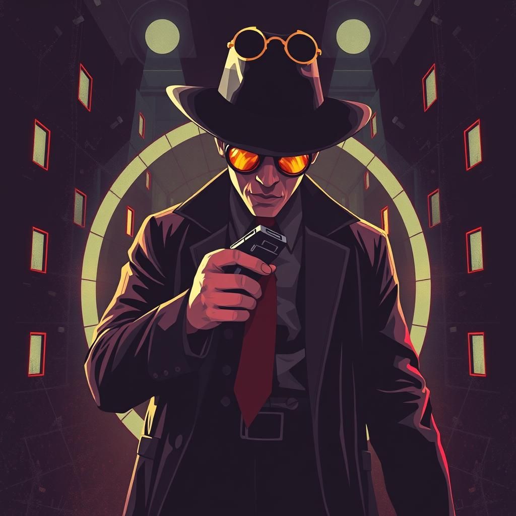 Horror Gumshoe Cover Art in Pop Art Style