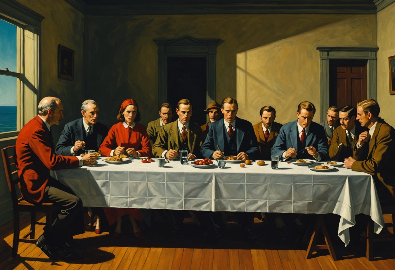 The Last Supper in Moody Artistic Style