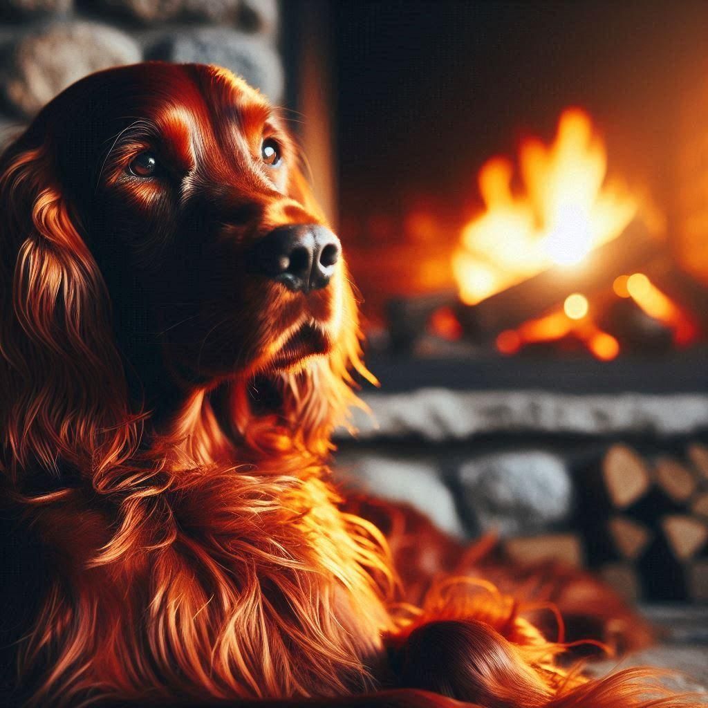 Loyal Irish Setter: A Portrait of Friendship