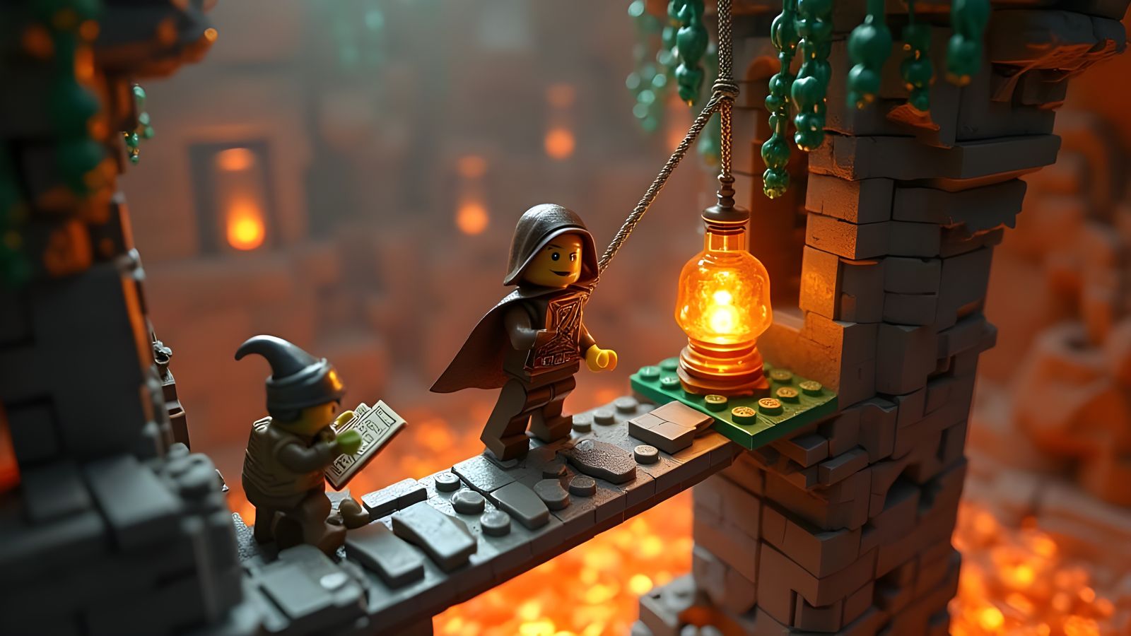 LEGO Elf Rogue Heist in Underground Temple