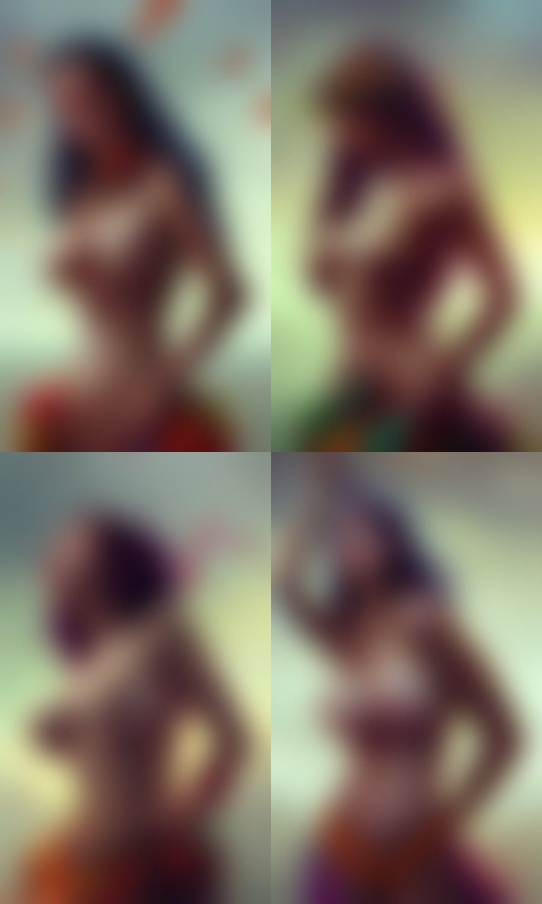 Autumnal Goddess Raising Harvest in Detailed Matte Painting