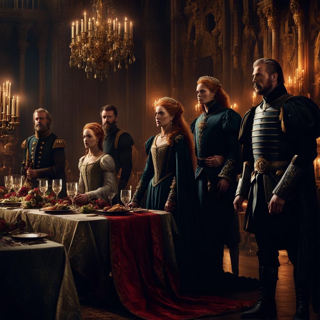 Macbeth's Banquet: A Dramatic Digital Painting