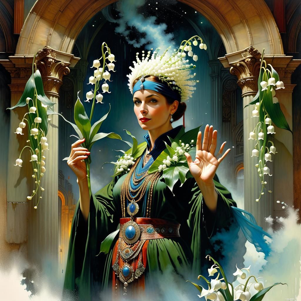 Magical Phenomenon Illustration in Watercolor Style