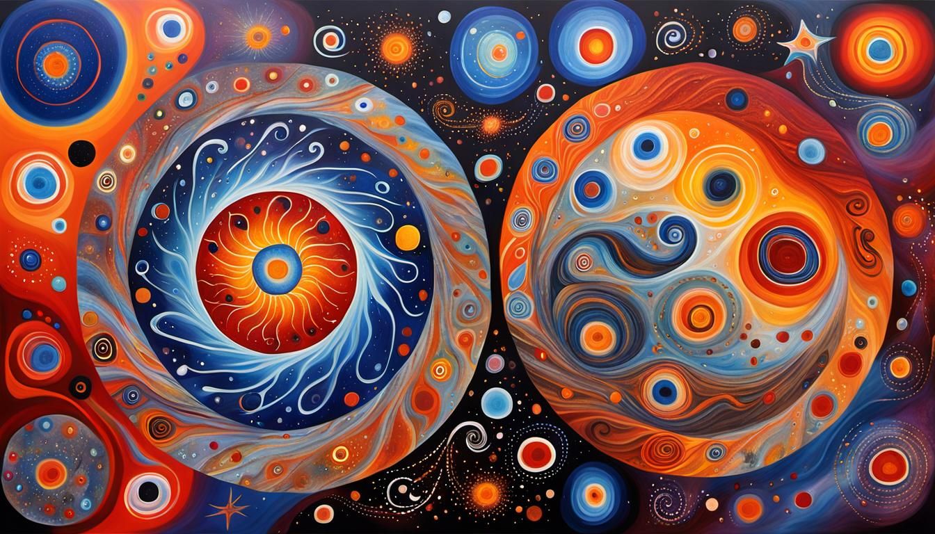 Macro Plasma Stars in Hallucinatory Psychedelic Swirls