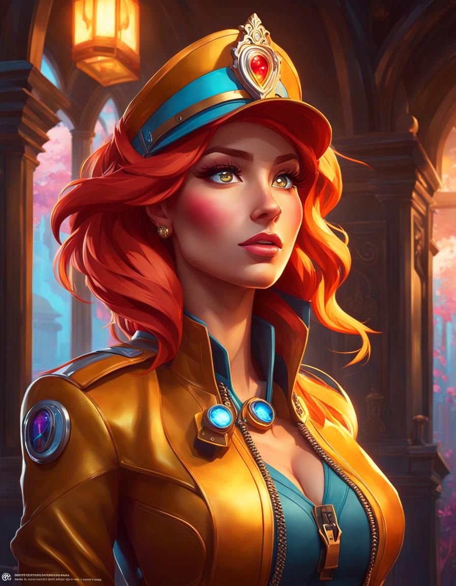 Sunset Shimmer as Locksmith in Hyperdetailed Portrait