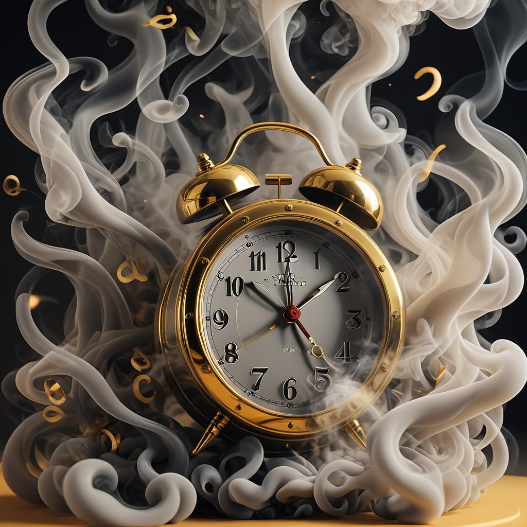 Smoke Art: "Tic Tac" Spelled Out