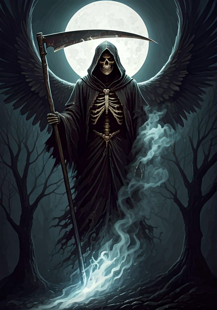 Rotting Grim Reaper with Scythe, Splash Art