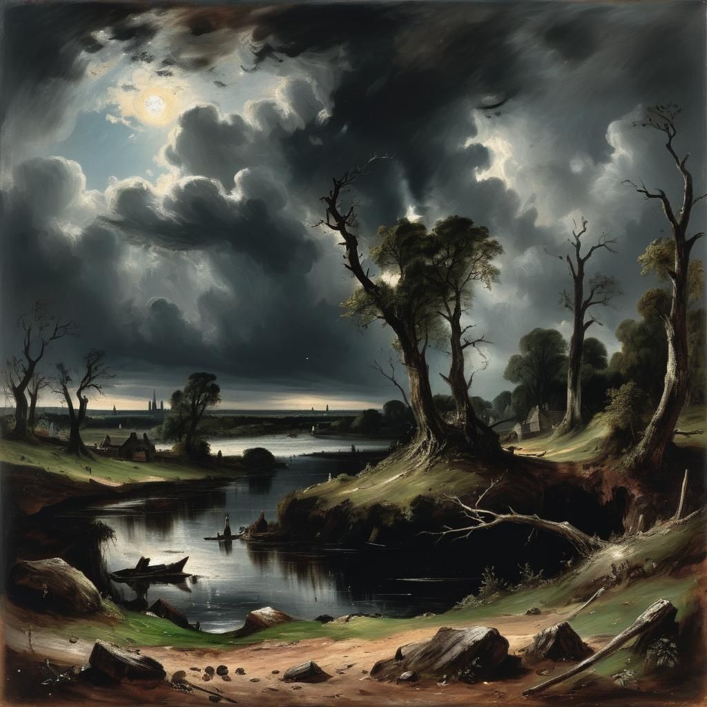 Grimdark Landscape Painting