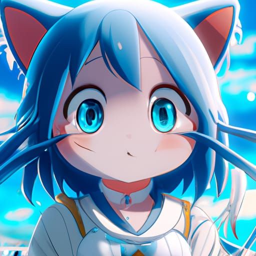 Cute Kawaii Anime Avatar in Studio Ghibli Style