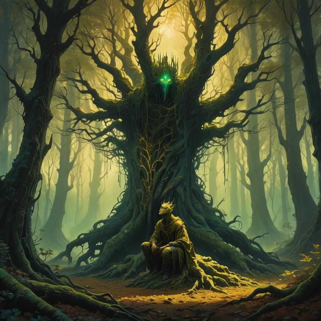 IT Begs Forgiveness in Mystical Forest Art