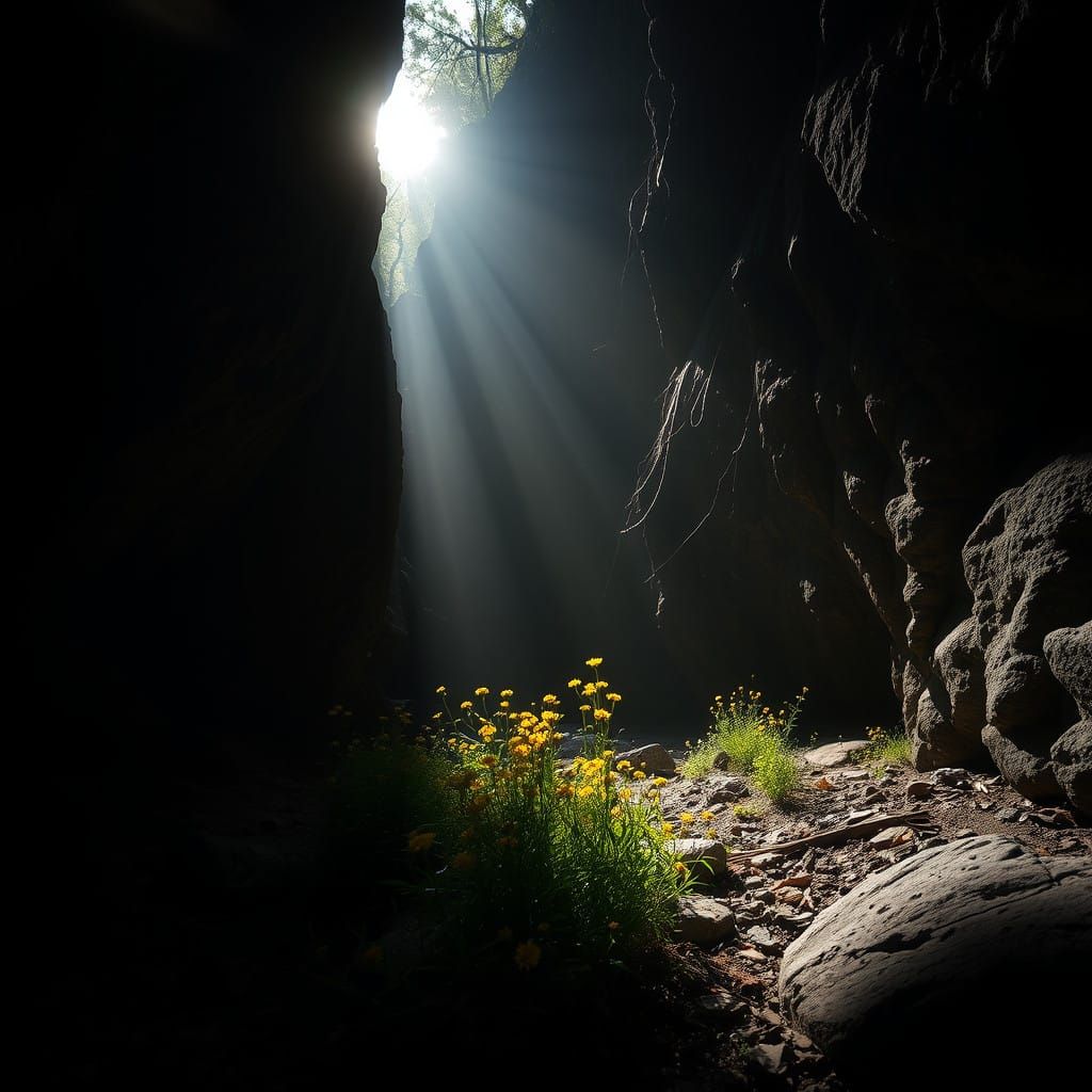 Golden Haven Amidst Dark Shadows