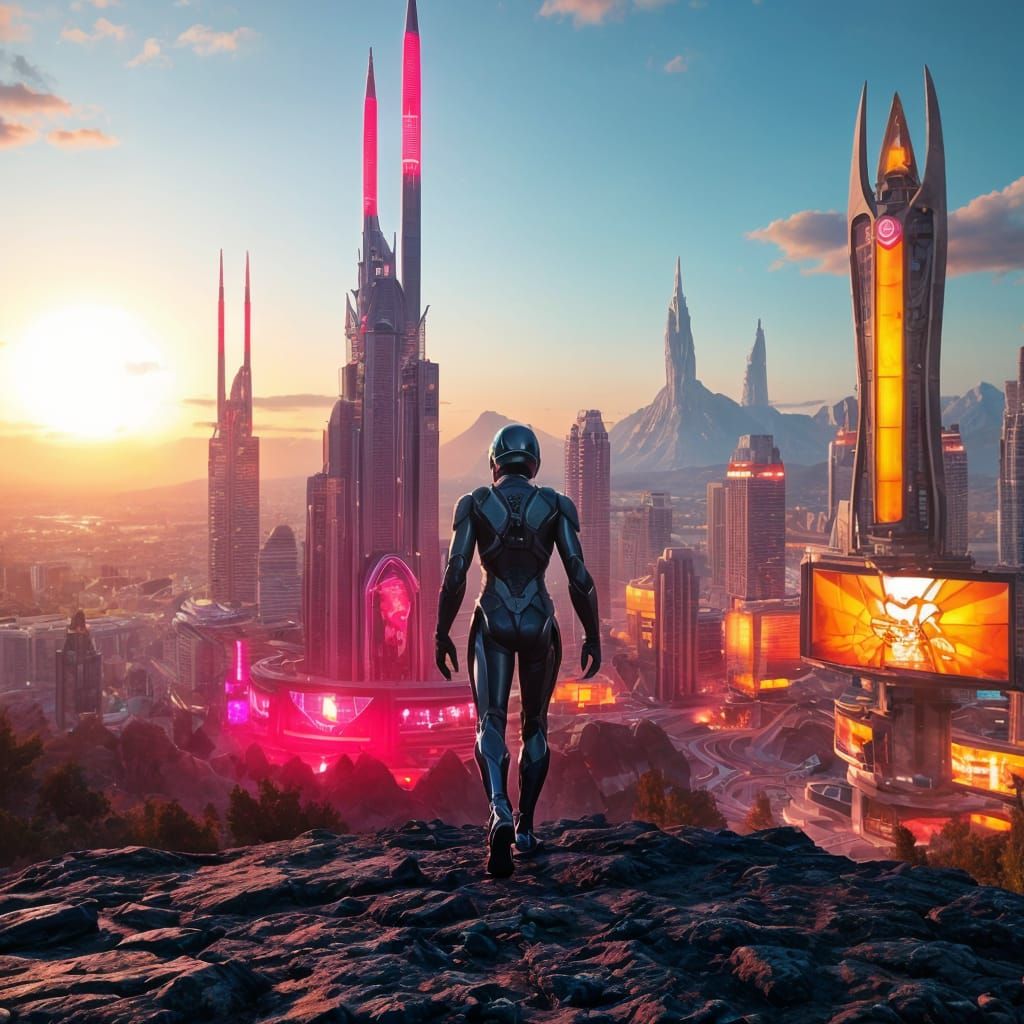 Developed Sci-Fi Alien World: Photo Realistic