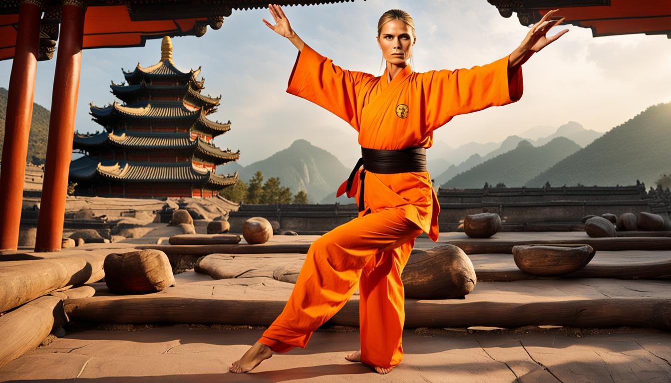 Heidi Klum Kung fu Mistress