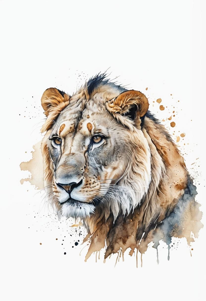 Powerful Female Lion Image