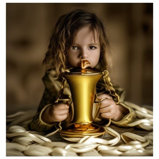 Rumpelstiltskin weaving gold VI