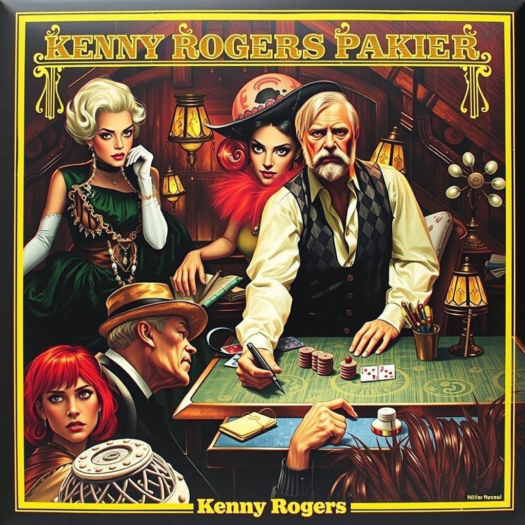 Vintage Poker Game in Hyper-Realistic 8K Style