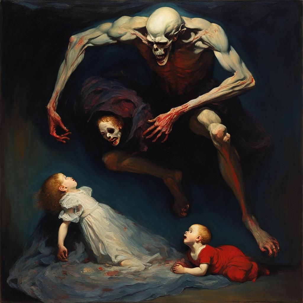 Saturn Devouring His Child: Ethereal Darkness