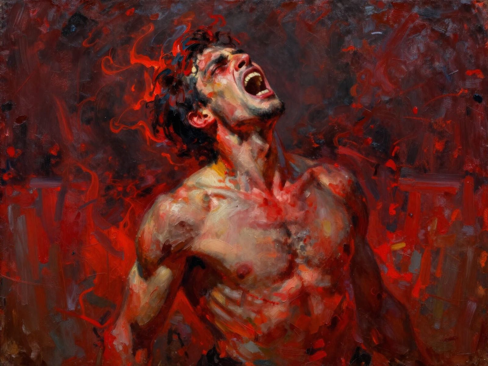 Crimson Tempest: Expressing Rage in Impressionist Oil Painti...