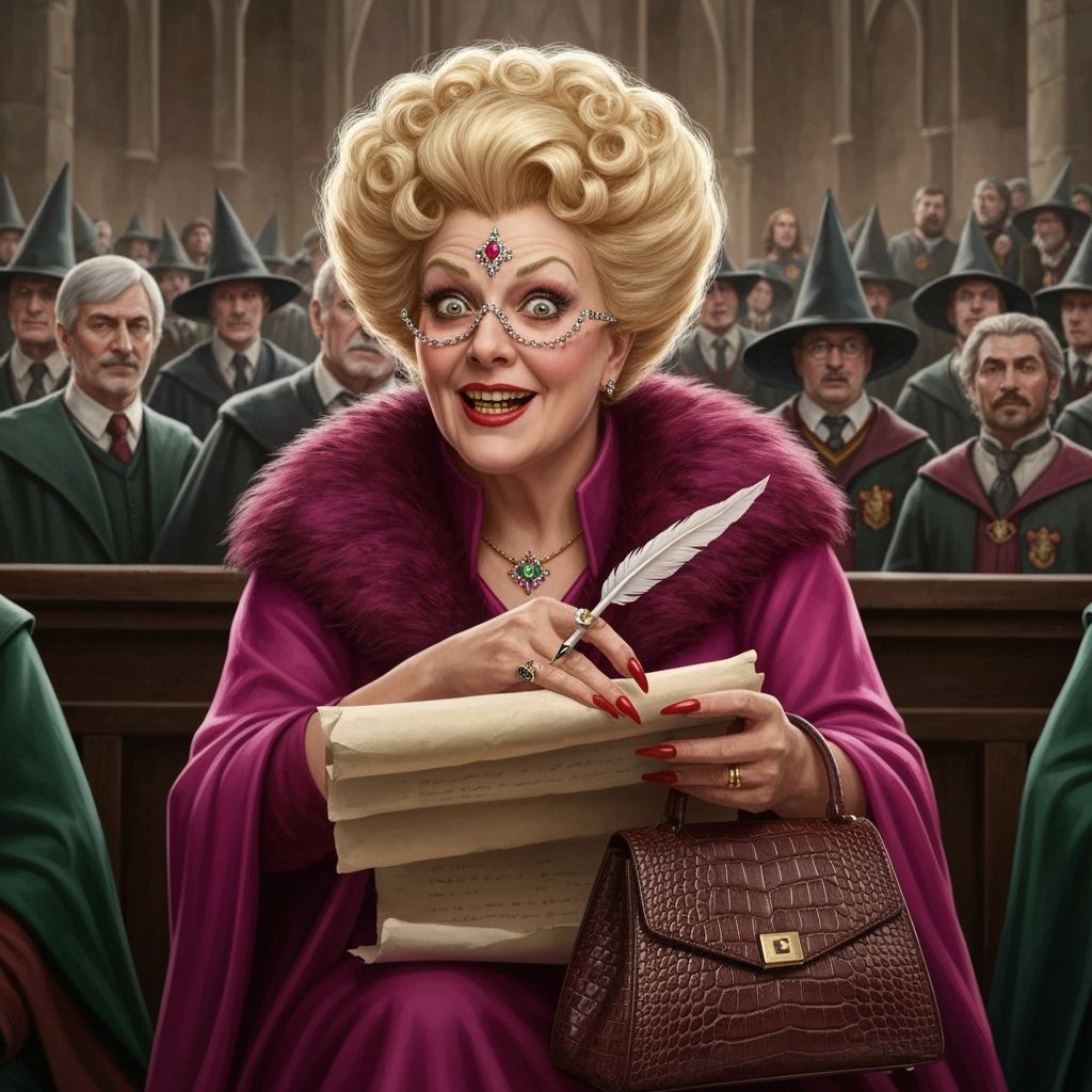 Rita Skeeter Reporting at Karkaroff's Trial