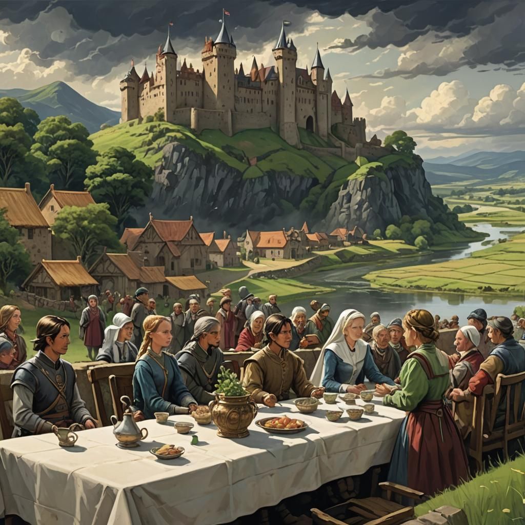 Kingdom Under Shadow: 3D Rendered Concept Art