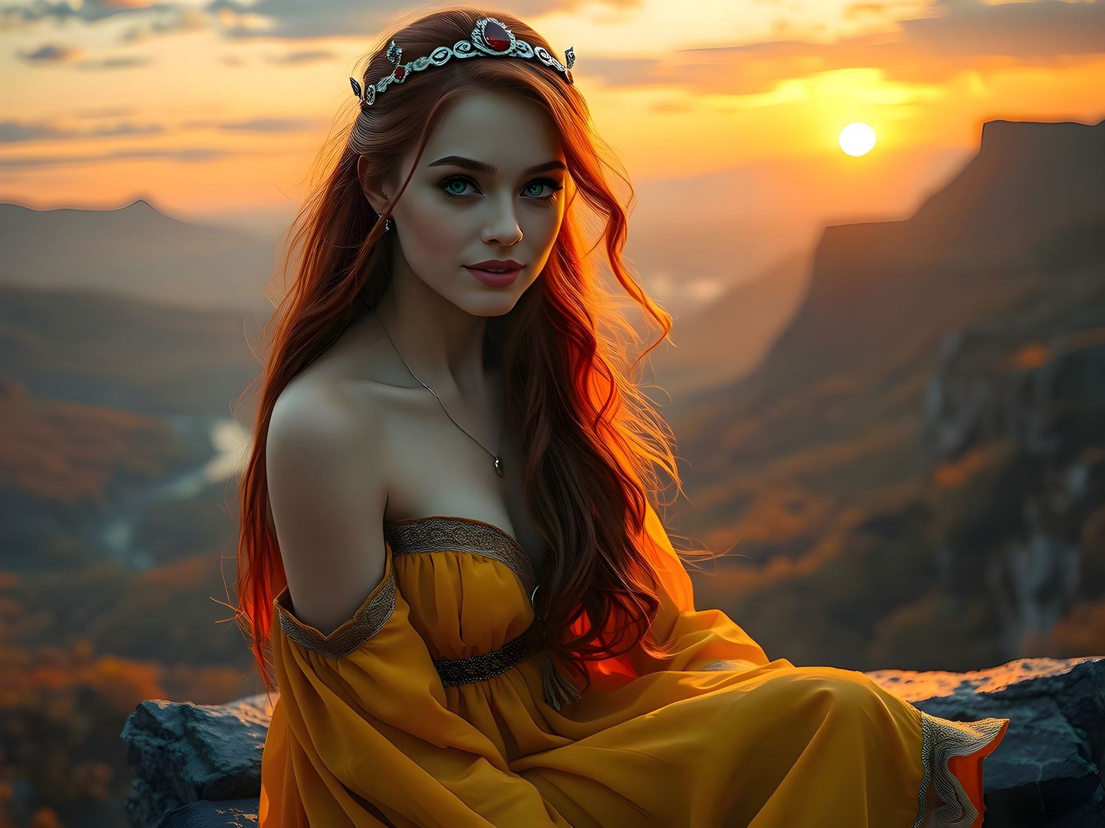 Norse Goddess of the Sun in Resplendent Morning Glory