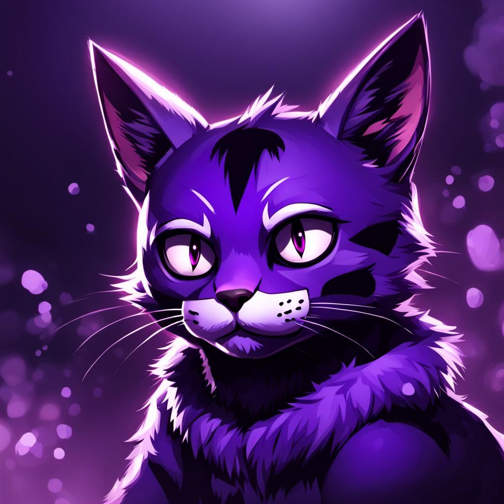 Violet cat