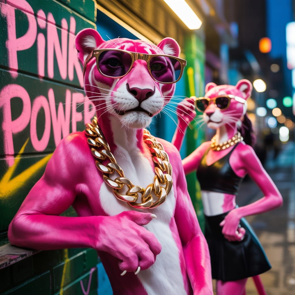 Pink Panther Urban Hip Hop City Vibe