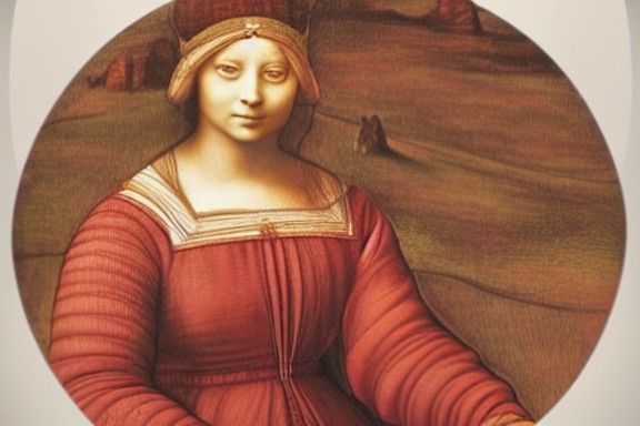 Queen on Hill of Beans in Renaissance Style