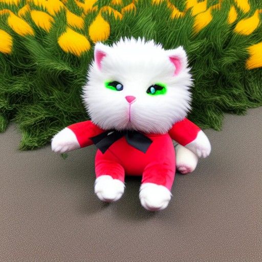 Webkinz Sprink Cat Furry Plush Toy