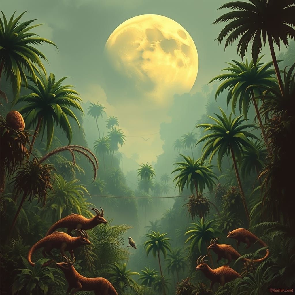 Exotic Jungle on Onderon, Japrael System, with Towering Bamb...