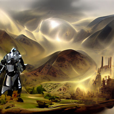 Warforged Celestial Warlock Matte Painting