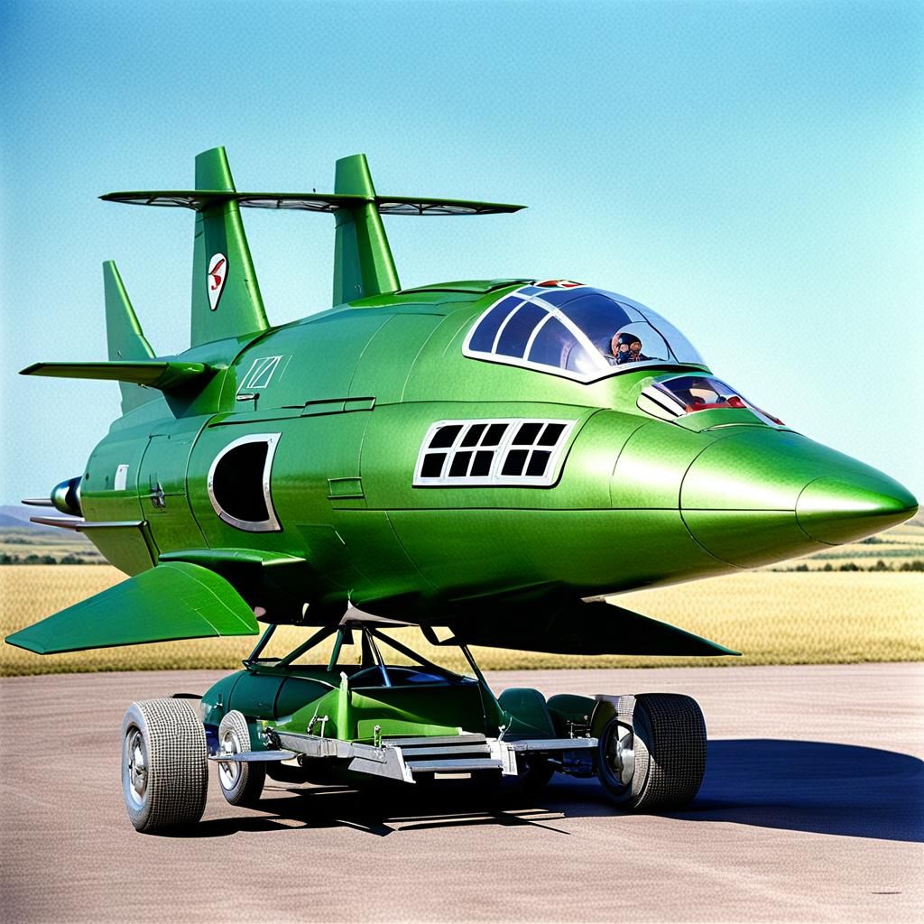 Thunderbird 2 Rescue Vehicle in Supermarionation Style