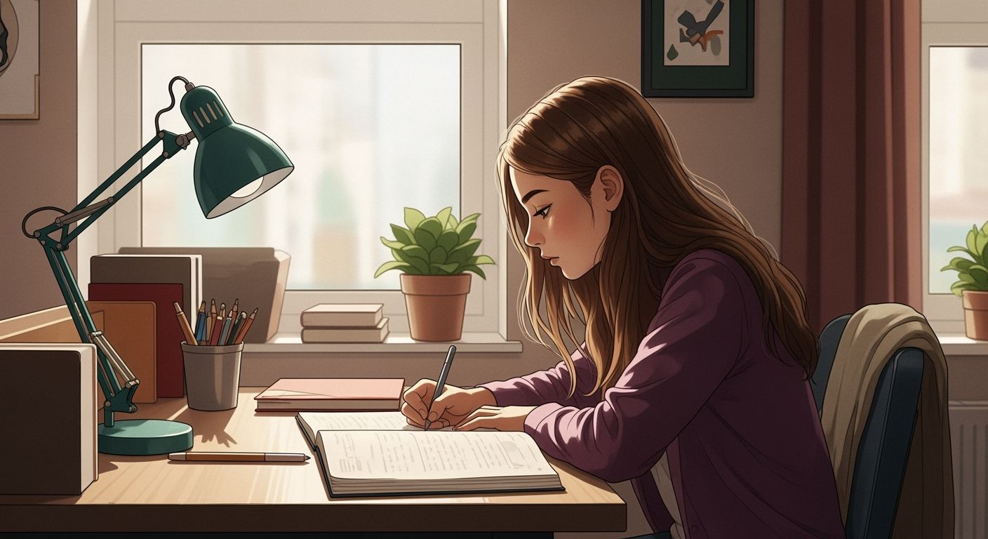 Lofi Girl Studying in Her Room