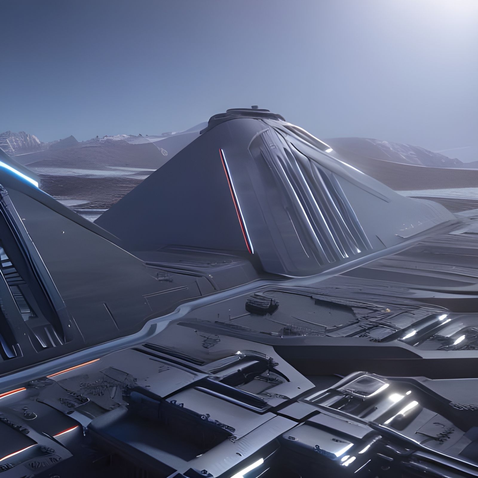 Futuristic Sci-Fi Mech Details in 8K Resolution