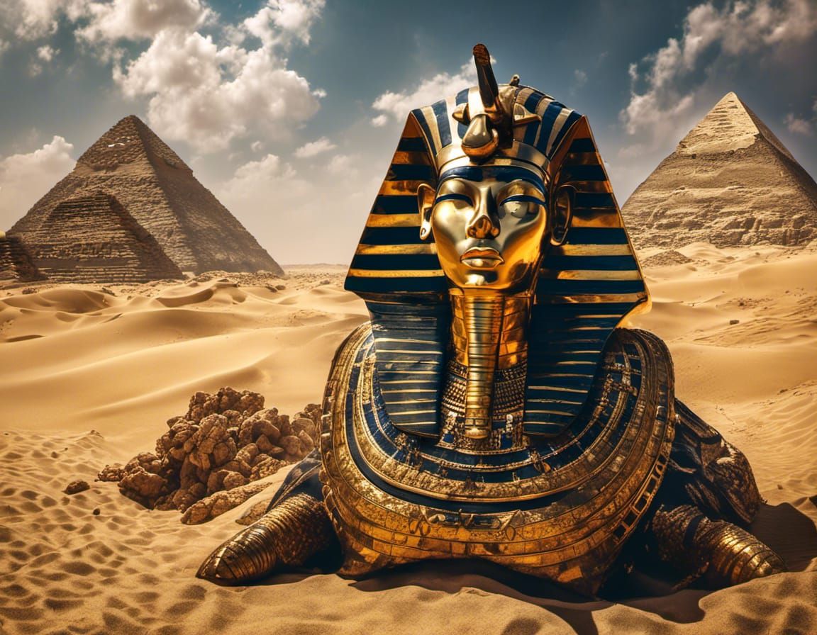 Ra in Desertpunk Style Before the Pyramids