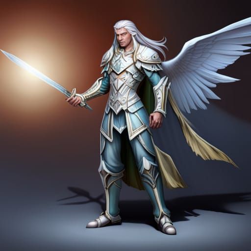 Ethereal Star Elf Paladin in Ornate Armor