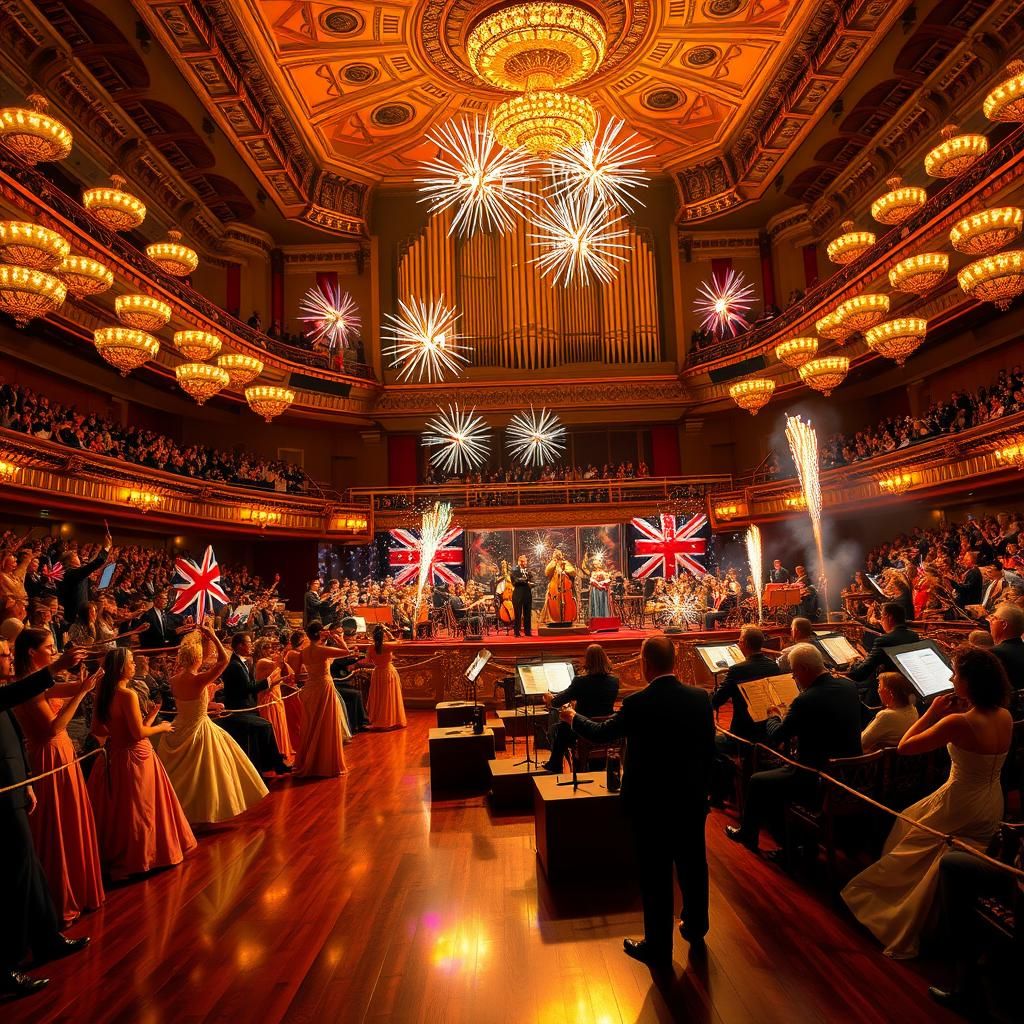Spectacular Concert Hall at the Last Night of the Proms