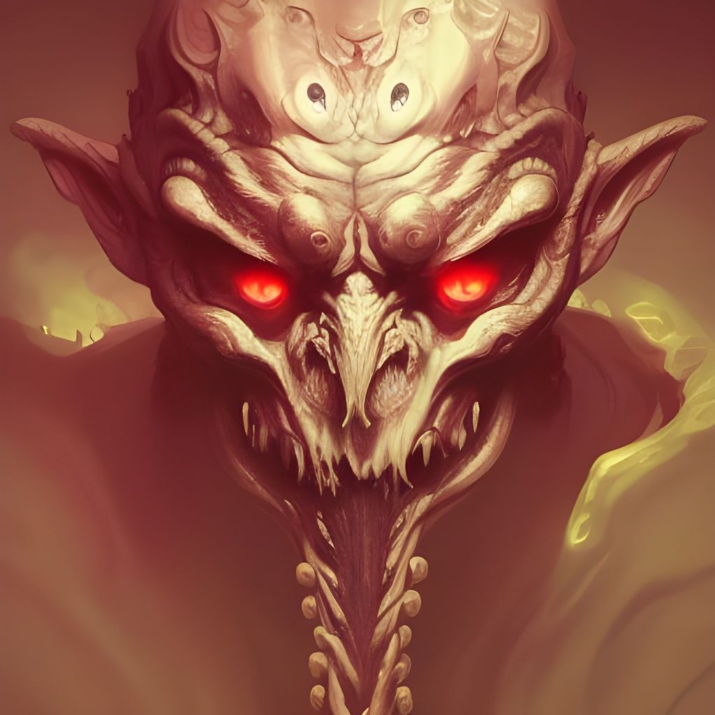 Eldritch Octopus Demon Portrait in High Resolution